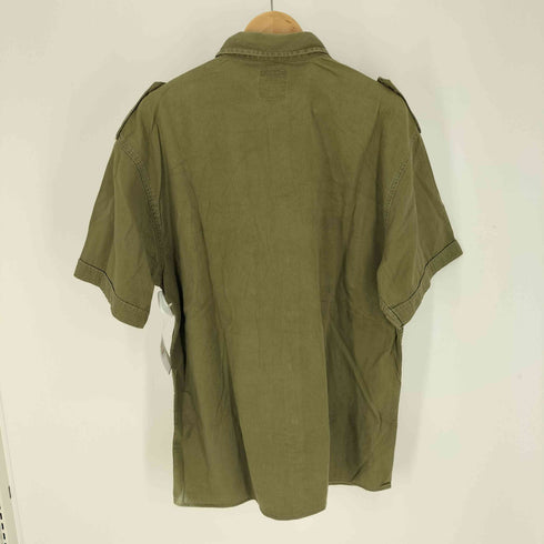 ラングラー Wrangler ロゴワッペン エポレット フラップポケット S/S シャツ メンズ import:XL