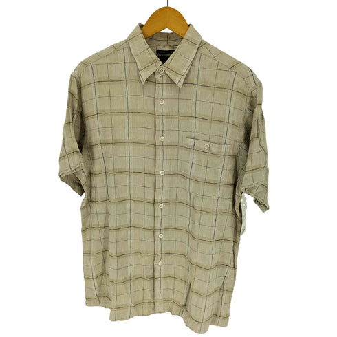 MARC EDWARDS 90-00S WASHABLE LINEN レギュラーカラー S/S シャツ メンズ import:L