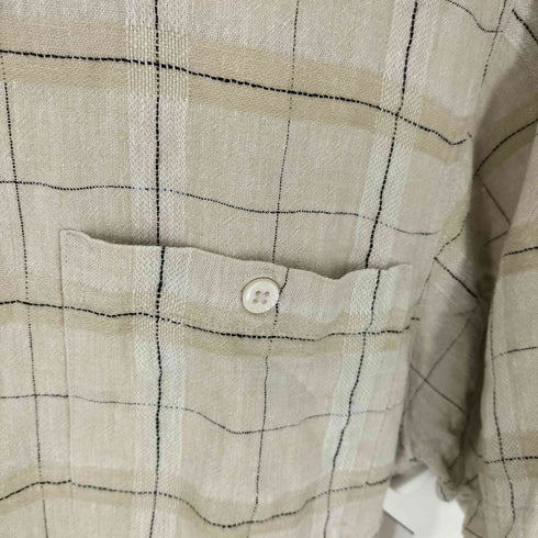 MARC EDWARDS 90-00S WASHABLE LINEN レギュラーカラー S/S シャツ メンズ import:L