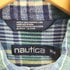 ノーティカ NAUTICA 90S インド綿 ワンポイント 刺繍 チェック B.D シャツ メンズ import:M