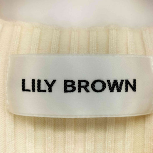 リリーブラウン Lily Brown ビッグカラー レイヤード ニット レディース ONE SIZE
