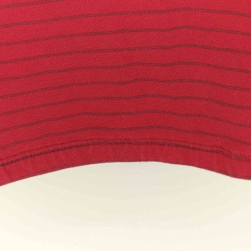 ナイキゴルフ NIKE GOLF 00S スウッシュ 刺繍 ボーダー 異素材 切替 ハーフジップ S/S プルオーバー メンズ import:L