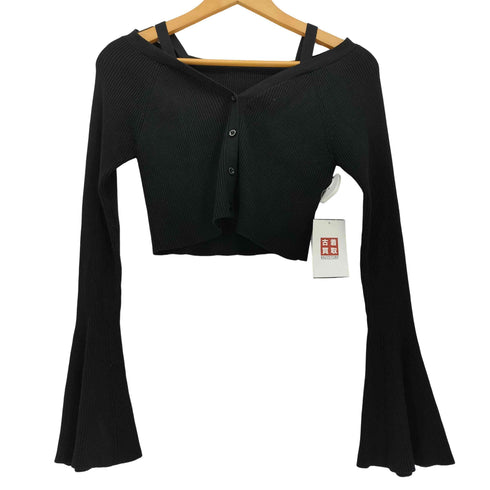 リエンダ rienda Deep Vネック フレア SLV Knit TOP レディース FREE