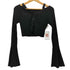 リエンダ rienda Deep Vネック フレア SLV Knit TOP レディース FREE