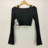 リエンダ rienda Deep Vネック フレア SLV Knit TOP レディース FREE