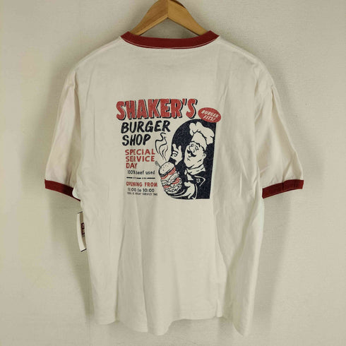 フリークスストア FREAKS STORE BURGERSHOP SIGN TEE バックプリント リンガーTシャツ メンズ JPN:M