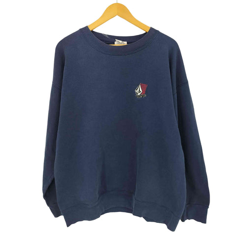 ヴォルコム VOLCOM 90s フロントロゴ刺繍 クルーネックスウェット メンズ JPN:L