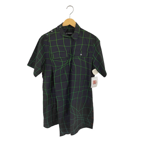 ユウキハシモト YUKI HASHIMOTO WAVE GRID CROSSOVER SHORT SLEEVE SHIRTS メンズ JPN:44