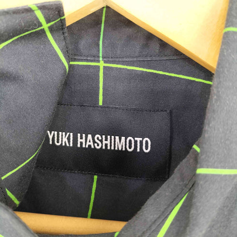 ユウキハシモト YUKI HASHIMOTO WAVE GRID CROSSOVER SHORT SLEEVE SHIRTS メンズ JPN:44
