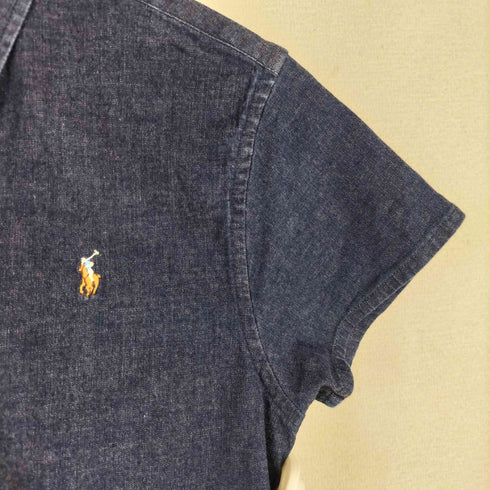 ラルフローレン RALPH LAUREN ポニー刺繍 ショートスリーブBDデニムシャツ レディース 160