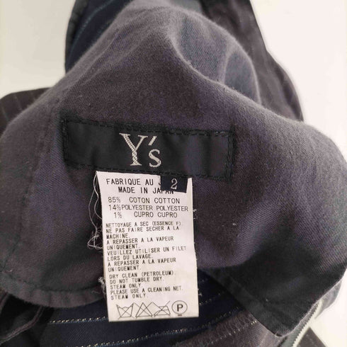 ワイズ Ys 銀糸ストライプ コットンスラックス メンズ JPN:2
