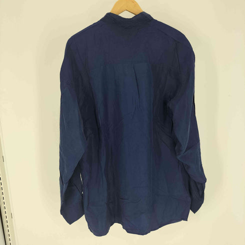 フラップポケット シルクシャツ メンズ import:L