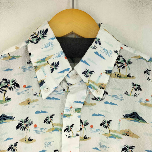 フェアファックス FAIRFAX S/S 総柄シアサッカーシャツ メンズ JPN:2
