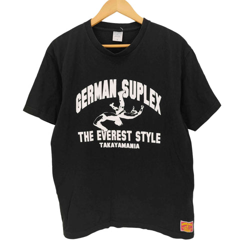 TAKAYAMANIA ジャーマンスープレックス プロレス クルーネックTシャツ メンズ JPN:L