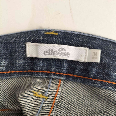 エレッセ ellesse ジッパーフライ ダメージストレートデニム メンズ 34