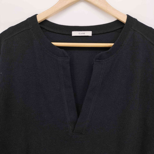 クラネ CLANE HENRY NECK LONG TOPS ヘンリーネック ロング トップス レディース JPN:2