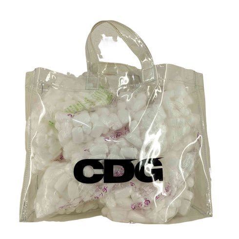 シーディージーコムデギャルソン CDG COMME des GARCONS フロントロゴ PVCクリアバッグ メンズ