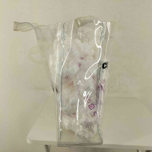 シーディージーコムデギャルソン CDG COMME des GARCONS フロントロゴ PVCクリアバッグ メンズ