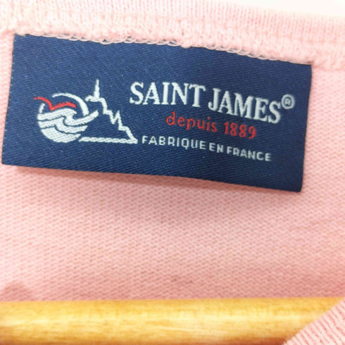 セントジェームス SAINT JAMES フランス製 無地 バスクシャツ レディース import:XS