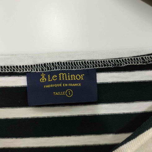 ルミノア Le minor フランス製 クレイジーボーダーカットソー レディース 1