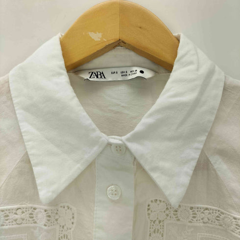 ザラ ZARA 長袖レースシャツ レディース import:S