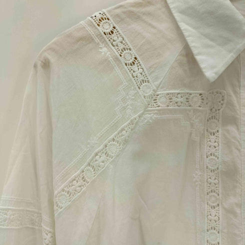 ザラ ZARA 長袖レースシャツ レディース import:S
