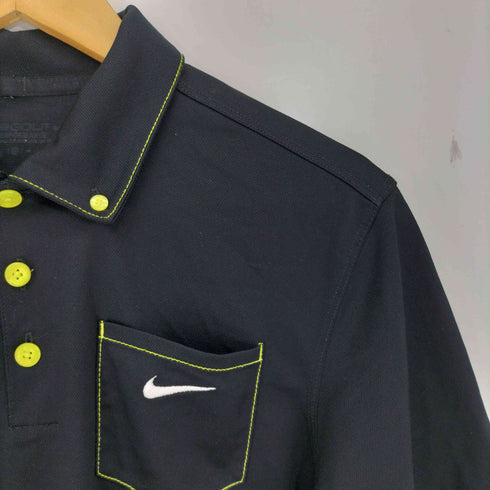 ナイキゴルフ NIKE GOLF ロゴ刺繍 ステッチ ボタンダウンポロシャツ メンズ import:M