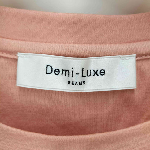 デミルクスビームス Demi-Luxe BEAMS スムースハーフスリーブプルオーバー レディース