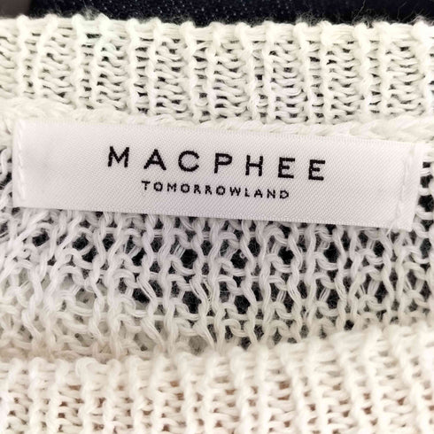 マカフィー MACPHEE ムリネリネン フリルスリーブプルオーバー レディース JPN:S
