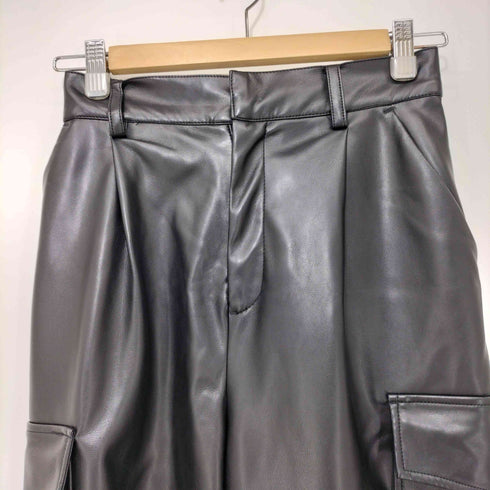 CHAROL フェイクレザージョガーパンツ レディース JPN:S