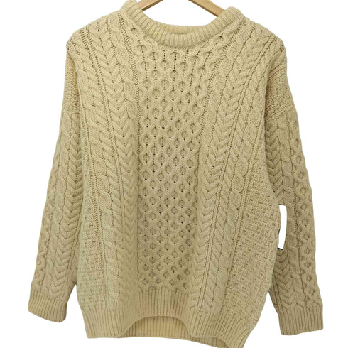 carraigdonn アイルランド製 ケーブルニットセーター レディース
