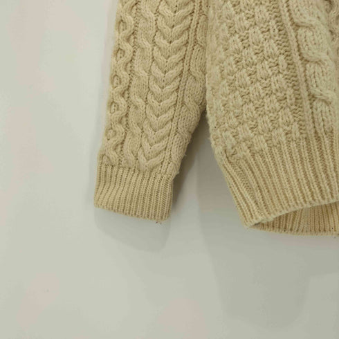 carraigdonn アイルランド製 ケーブルニットセーター レディース