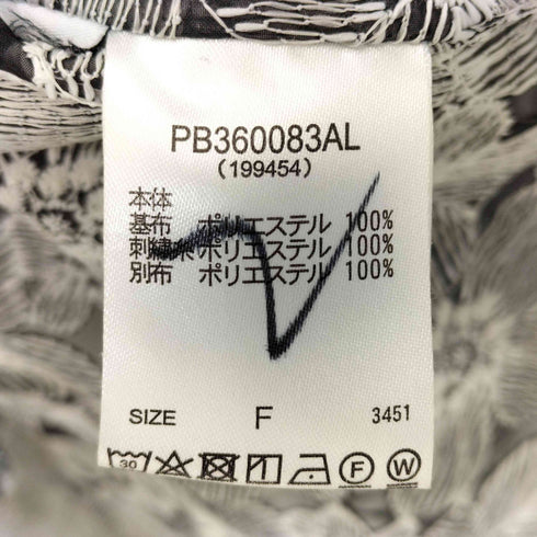 ページボーイ PAGEBOY 2023SS フラワーオーガンジーブラウス 2Way レディース FREE
