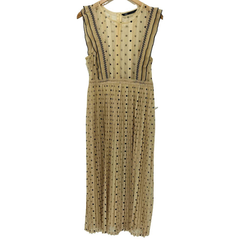ザラ ZARA セミシースルードットワンピース レディース import:L