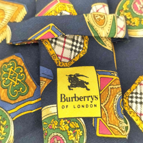 バーバリーズ BURBERRYS 総柄 シルクネクタイ メンズ