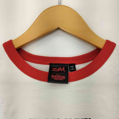 エックスガール X-girl BOYS RINGER両面プリント S/S リンガーTシャツ レディース import:M