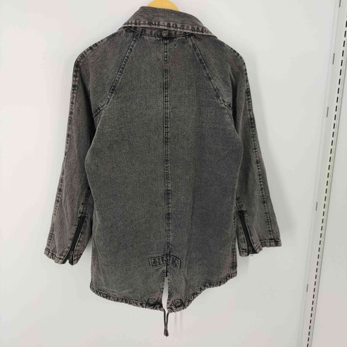 アントマリーズ Aunt Maries ブラックデニムライダースジャケット メンズ ONE SIZE