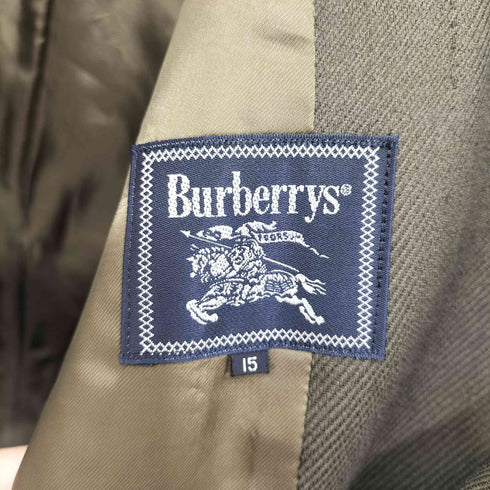 バーバリーズ BURBERRYS ピークドラペル ダブルブレスト ブレザー テーラードジャケット パワーショルダー レディース 15BR