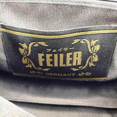 フェイラー FEILER ロゴ刺繍 パイル地 ハンドバッグ レディース