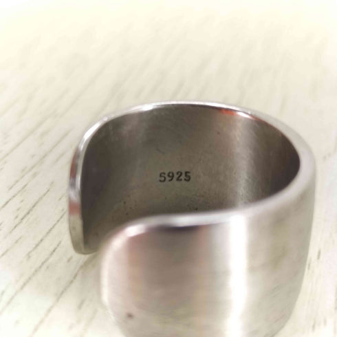 S925刻印 オープンリング メンズ 12