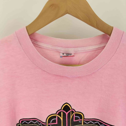 90S USA製 FRUIT OF THE LOOM ボディ UNIVERSAL STUDIOS FLORIDA 製品染 発砲プリント S/S Tシャツ シングルステッチ メンズ import:M