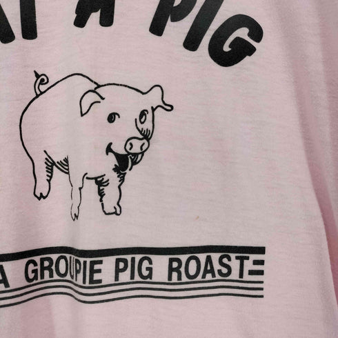EAT A PIG シングルステッチ クルーネックTシャツ メンズ