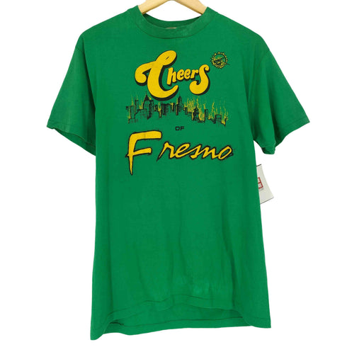 ヘインズ Hanes 90s USA製 シングルステッチ 3DプリントクルーネックTシャツ メンズ JPN:L