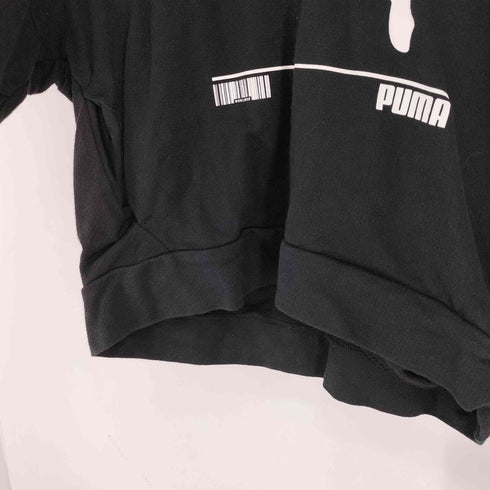 プーマ PUMA ロゴプリント クロップドパーカー レディース JPN:S