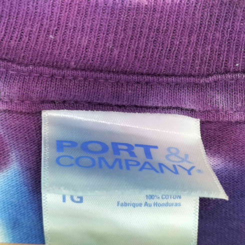 ポートアンドカンパニー PORT and COMPANY NORTHSIDE ROCKS タイダイ柄クルーネックTシャツ メンズ JPN:XL