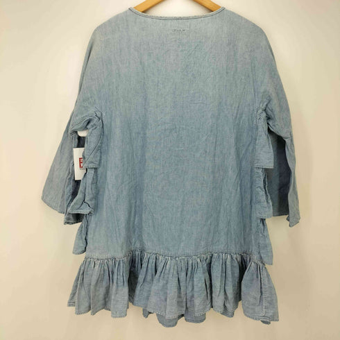キャピタル KAPITAL デニムフリルティアードワンピース レディース JPN:S