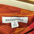 EMILY AND FIN JEMIMA SKIRT ウエストリボン コットンプリーツチェックスカート レディース JPN:XS
