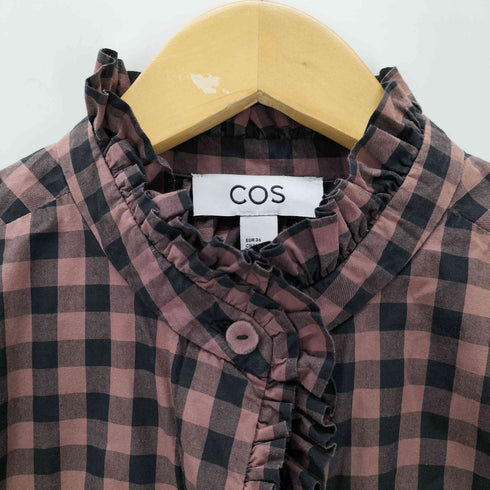コス COS ブロックチェック フレアシャツ レディース EUR36