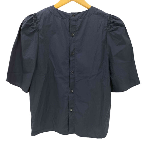 マカフィー MACPHEE ノーカラー半袖ブラウス レディース JPN:36