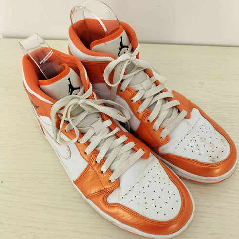 ナイキ NIKE AIR JORDAN MID ORANGE/WHITE メンズ JPN:28.5